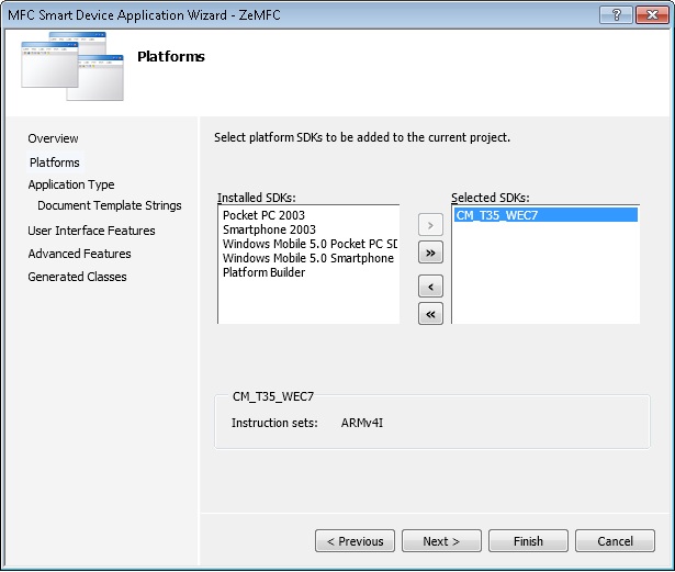 ProjectWizardPlatformWithSelectedSDKVS2008.jpg
